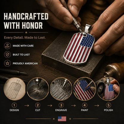Handcrafted Flag Pendant