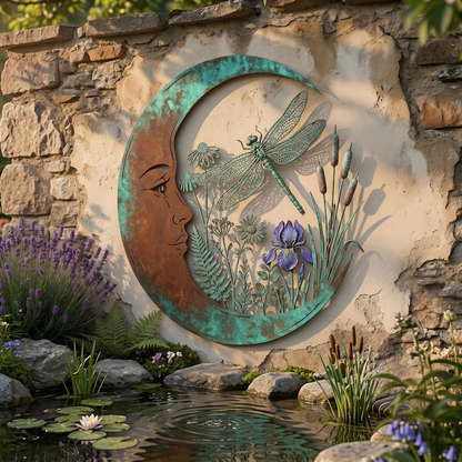 Crescent Moon Bee Wall Decor