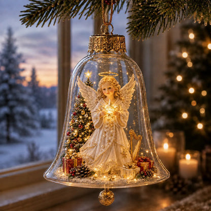 ✨🎄 Glowing Christmas Story Ornament – Light-Up Mini Holiday Scene