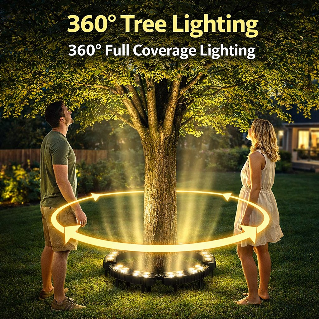 🌳 LED Ring Tree Light(Single piece) | Outdoor Waterproof Landscape Spotlight🛡️