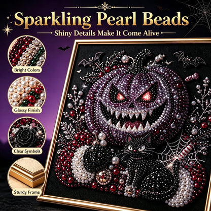 🔥 LAST DAY 49% OFF – 🖤 Premium 3D Pearl Dark Gothic Diamond Painting Art Kit