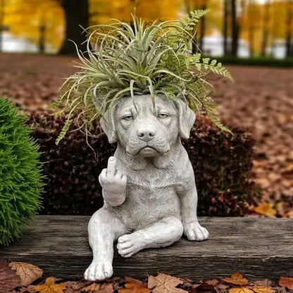 🔥Grumpy French Bulldog Planter