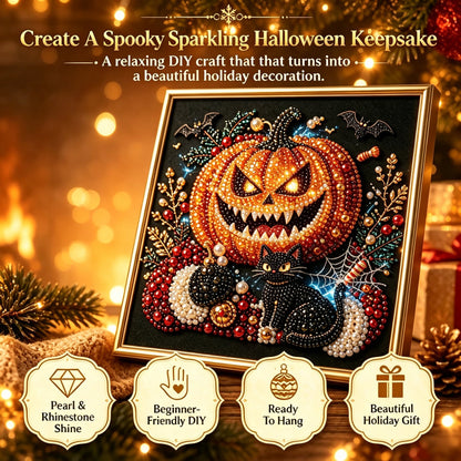 🔥 LAST DAY 49% OFF – 🖤 Premium 3D Pearl Dark Gothic Diamond Painting Art Kit