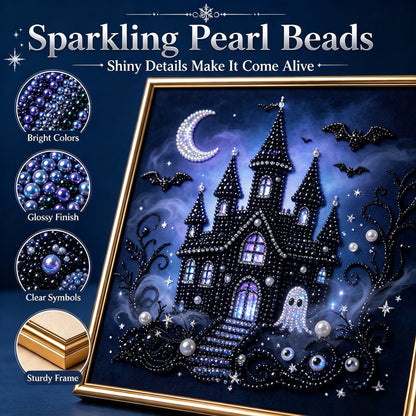 🔥 LAST DAY 49% OFF – 🖤 Premium 3D Pearl Dark Gothic Diamond Painting Art Kit