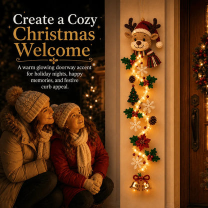 ⏳ Last Day 49% OFF 🎄 Glowing Christmas Door Hanger