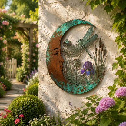 Crescent Moon Bee Wall Decor
