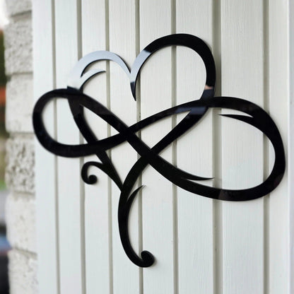 Iron Wall Decoration with Infinite Heart