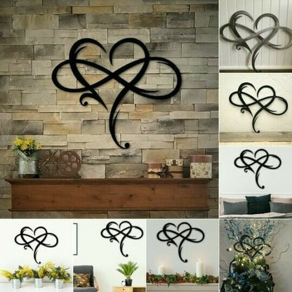 Iron Wall Decoration with Infinite Heart