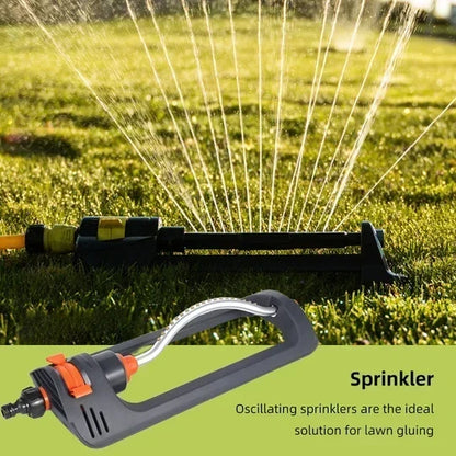 Large Coverage Oscillating Yard Sprinkler (Up to 32ft) - 19 Precision Nozzles with Built-In Unclogging Pin