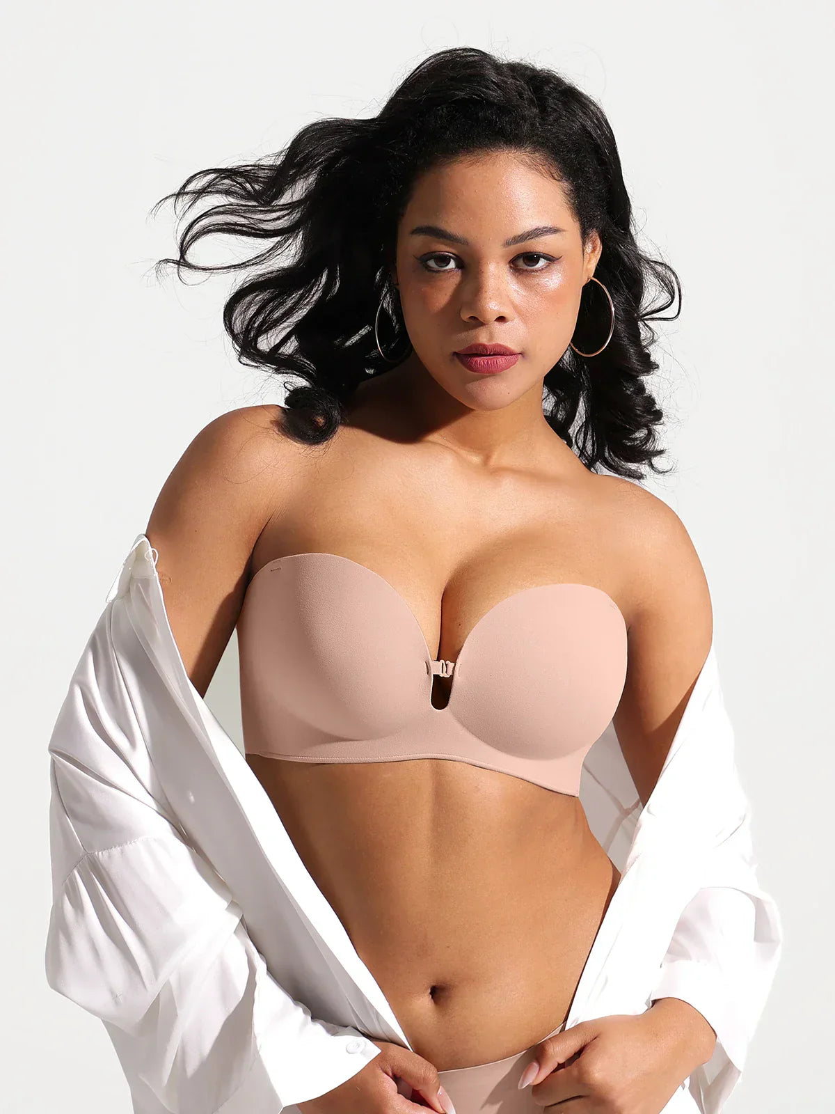 Seamless Non-Slip Push-Up Shaping Strapless Bra