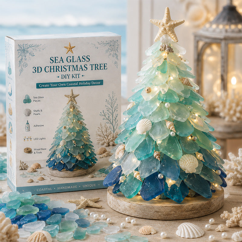 DIY 3D Sea Glass Christmas Tree Kit